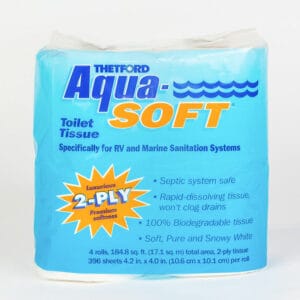 Thetford Aqua-soft 2-ply Toilet Tissue - 4 rolls