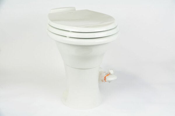 Porcelain Trailer Toilet - White
